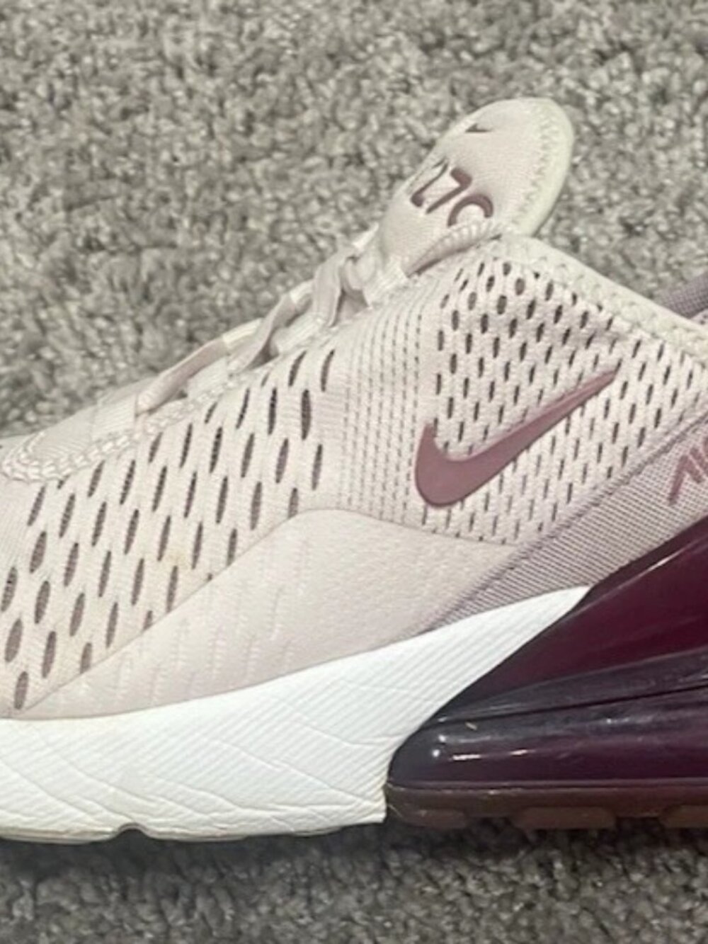 Nike Air Max 270 Women's Shoes Sneakers Barely Rose Pink AH6789-601 Size 8.5